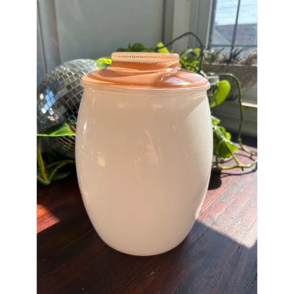 Vintage glass Bartlett Collins gingerbread Christmas cookie jar brown - Picture 4 of 10